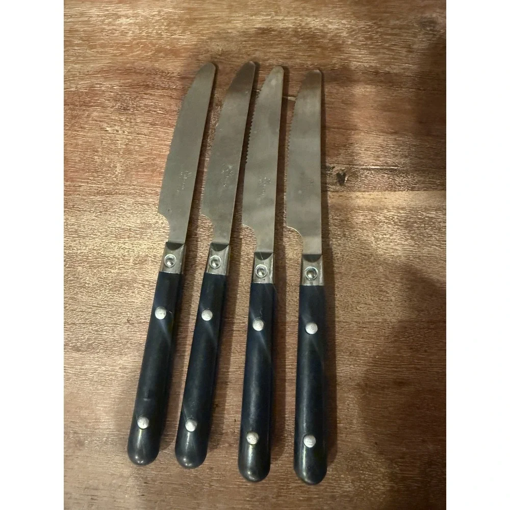 Vintage Gibson 4 Piece Butter Knife Set Stainless Steel Flatware‎
